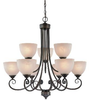 25329-OB Mid. Chandeliers-Glass Up - 408055 - Capital Lighting, Inc.