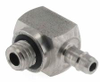 10-32 Thread to Barb, Low Profile Adjustable Position Elbow - SMLS - Beswick Engineering Co., Inc.