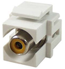 RCA F/F Keystone Module - White, Yellow - 101817YWT - Computer Network Accessories, Inc.