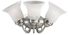 Three-Light Wall Bracket Light Fixture - P3369-09 - bulbs.com