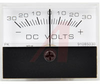 PANEL METER, 1.5INCH -30 -0-+30 VDC 5% OPAQUE CASESCALE PRINTED ON REAR CASE - 70043498 - Allied Electronics, Inc.