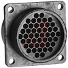 connector,plastic circular,metal coupling ring,wall recept,size 24,for 48 socket -- 70129849