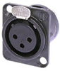 Neutrik D Series XLRJ Chas /Gold - NEUNC3FDL1B - HAVE, Inc.