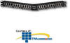 Panduit® Mini-Com 24 Port Angled All Metal Patch Panel -- CPA24BL