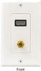1 Port HDMI 90 degree / 1 F Connector -- HDMI-F01 - Image