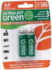 Nickel Metal Hydride-Nimh Battery, 1.2V, 2400Mah; Battery Voltage Ultralast Green - 01T1118 - Newark, An Avnet Company