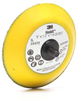 3M Hookit 28472 Yellow Disc Pad - 3 in DIA - 1/2 in Thick - 1/4 - 20 External Thread Attachment - 051141-28472 - R. S. Hughes Company, Inc.