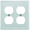 Wall Plate, 2 Gang, 2 Duplex, White; Accessory Type Hubbell Wiring Devices - 17M7228 - Newark, An Avnet Company