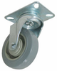 Dolly Swivel Caster - Gray Polyurethane on Polyolefin Wheel - Dolly-K3GP4 - Caster City, Inc.