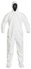 Dupont Safespec White Large Isoclean, Tyvek Cleanroom Coveralls - Fits 25 3/4 in Chest - ISO Class 4 Rating - 29 in Inseam - IC105SWHLG0025CS - IC105SWHLG0025CS - R. S. Hughes Company, Inc.