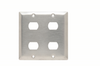 Despard Wall Plate, Two Gang, Two Horizontal Openings -- SSK22 - Image