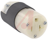 Connector; Straight; NEMA, UL Listed, CSA Certified; 20 A; 125 V; 2; Back Wire - 70116457 - Allied Electronics, Inc.