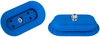 Bellows suction cup (oval) for high dynamic on curved, oily surfaced workpieces SAOB 140x70 HT1-60 G1/4-AG -- 10.01.06.03209 - Image