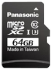 Microsdxc Card, Uhs-1, Cls 10, 64Gb, Tlc; Blank Media Flash Memory Type Panasonic - 65AH2081 - Newark, An Avnet Company