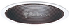 6" Incandescent Black Step Baffle IC & Non-IC Trim - P8066-31 - bulbs.com