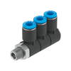 Fittings, Couplings, and Distributors - 2171-QSLV3-1/4-8-ND - DigiKey