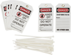 Brady B-851 Black / Red on White Polyester Equipment Safety Tag - 3 in Width - 5 3/4 in Height - 87001 - 754473-87001 - R. S. Hughes Company, Inc.