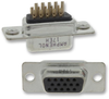 D Sub Connector, High Density-Hd, 15 Position, Receptacle, Solder; No. Of Contacts Amphenol Communications Solutions - 87K2387 - Newark, An Avnet Company