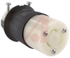Connector Body; 20 A; 250 VAC; L6-20R (NEMA); Black/White; 0.360 to 0.930 in. - 70116399 - Allied Electronics, Inc.
