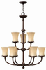 Large Chandeliers-Glass Shade - 267113 - Light Center (The)