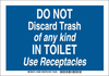 Brady B-302 Polyester Rectangle Blue Personal Hygiene Sign - 14 in Width x 10 in Height - Laminated - 123988 - 754473-79713 - R. S. Hughes Company, Inc.