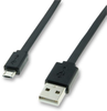 Cable, Usb 2.0 A-Micro B Plug, 1M, Blk; Connector To Connector Roline - 40Y9050 - Newark, An Avnet Company