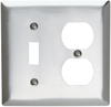 Combination Openings, 1 Toggle Switch & 1 Duplex Receptacle -- SS18 - Image