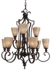 Large Chandeliers-Glass Shade - 350889 - Light Center (The)