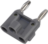 Banana Plug, 15A, Screw, Gray; Gender Pomona - 70B7274 - Newark, An Avnet Company