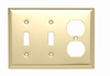 Combination Openings, 2 Toggle Switch & 1 Duplex Receptacle -- SB28PB - Image