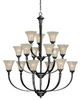 Large Chandeliers-Glass Shade - 73325 - Light Center (The)