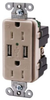 Combination Switch/Receptacle -- USB15X2LA - Image