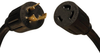 L6-30P to L6-30R Heavy-Duty Extension Cord - 30A, 250V, 10 AWG, 8 ft., Black -- P041-008 - Image