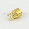 SMP Male (Plug) Full Detent PCB Connector Thru Hole, Solder, Gold Plated Berllium Copper Body, Length 0.14 In - SC5351 - Fairview Microwave Inc.