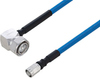 Plenum 4.3-10 Male Right Angle to NEX10 Male Low PIM Cable 100 cm Length Using SPP-250-LLPL Coax Using Times Microwave Parts - PE3C6262-100CM - Pasternack