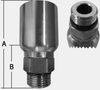 SHF43 SERIES - STAINLESS STEEL MALE O-RING BOSS -- SHF43-04-04RA - Image