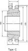 TAPER-BUSHED SPROCKETS -- D40CTB102 - Image