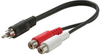 RCA 1 Male to 2 Female Splitter Cable - RCA2-2 - SFCable.com