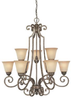 3589CS-287 Mid. Chandeliers-Glass Up - 431435 - Capital Lighting, Inc.
