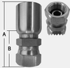 SHF43 SERIES STAINLESS STEEL SWIVEL FEMALE BSP 60° CONE -- SHF43-04-04BSP - Image
