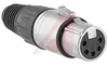 Connector; XLR; Die-Cast Zinc Alloy (Body); Tin-Plated Bronze; 2.72 in. -- 70197179
