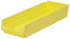 Akro-Mils 346 cu in Yellow Industrial Grade Polymer Shelf Storage Bin - 23 5/8 in Length - 8 3/8 in Width - 4 in Height - 1 Compartments - 30184 YELLOW - 30184 YELLOW - R. S. Hughes Company, Inc.
