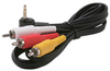 6ft 3.5mm to 3 RCA Camcorder Audio Video Cable - 255-219 - SFCable.com