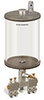 Levelux Clear View Multiple Feed Manual Lubricator, 1/2 gal Acrylic Reservoir, 4 Feeds, 1/8