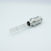MS Series, Multipin Feedthrough, 6 Pins, 700 Volts, 10 Amps per Pin, 0.056″ Dia Conductors, w/ Air-side Connector, 0.75″ Dia Stainless Steel Weld Adapter - A0429-8-W - MPF Products, INC.