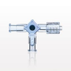 3-Way Stopcock, 2 Female Luer Locks, Swivel Male Luer Lock - 99736 - Qosina Corp.