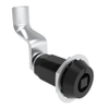 VISE ACTION® Compression Latch, Large Size, 7 mm Square, Aluminum Alloy, Hard Anodized, Black, 54 mm  Grip - E3-104-1759 - Southco
