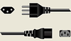 Swiss Detachable Power Cord -- A7304 - Image