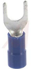 Fork Crimp Terminal; Crimp Connector; 16 to 14 AWG; 600 V; Copper; Vinyl; Fork - 70092511 - Allied Electronics, Inc.