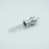 Power Feedthrough, 2000 Volts, 10 Amps, 4 Pins, 0.056″ Alumel Conductors, 1.18″ QF / KF Flange - A0425-4-QF - MPF Products, INC.